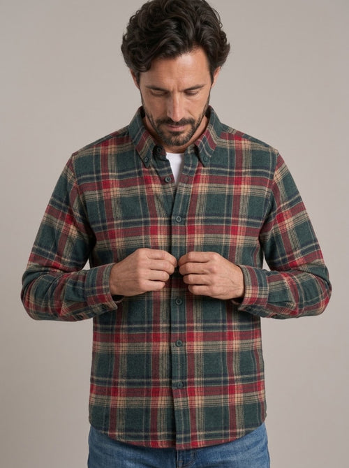 TXEMA - Sobrecamisa de franela de algodón™