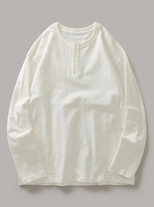 GORKA - Camiseta henley de algodón grueso™