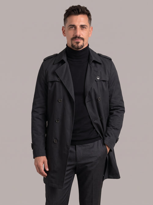 DAVID - Gabardina corta cruzada™
