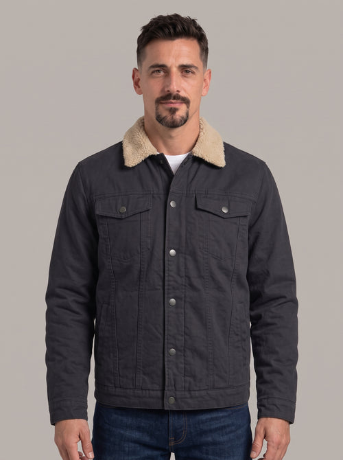 JOSÉ - Chaqueta lona borreguillo™