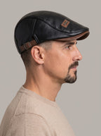 LEONARDO - Gorra plana piel™