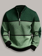 MANUEL - Jersey de punto tricolor con cremallera™