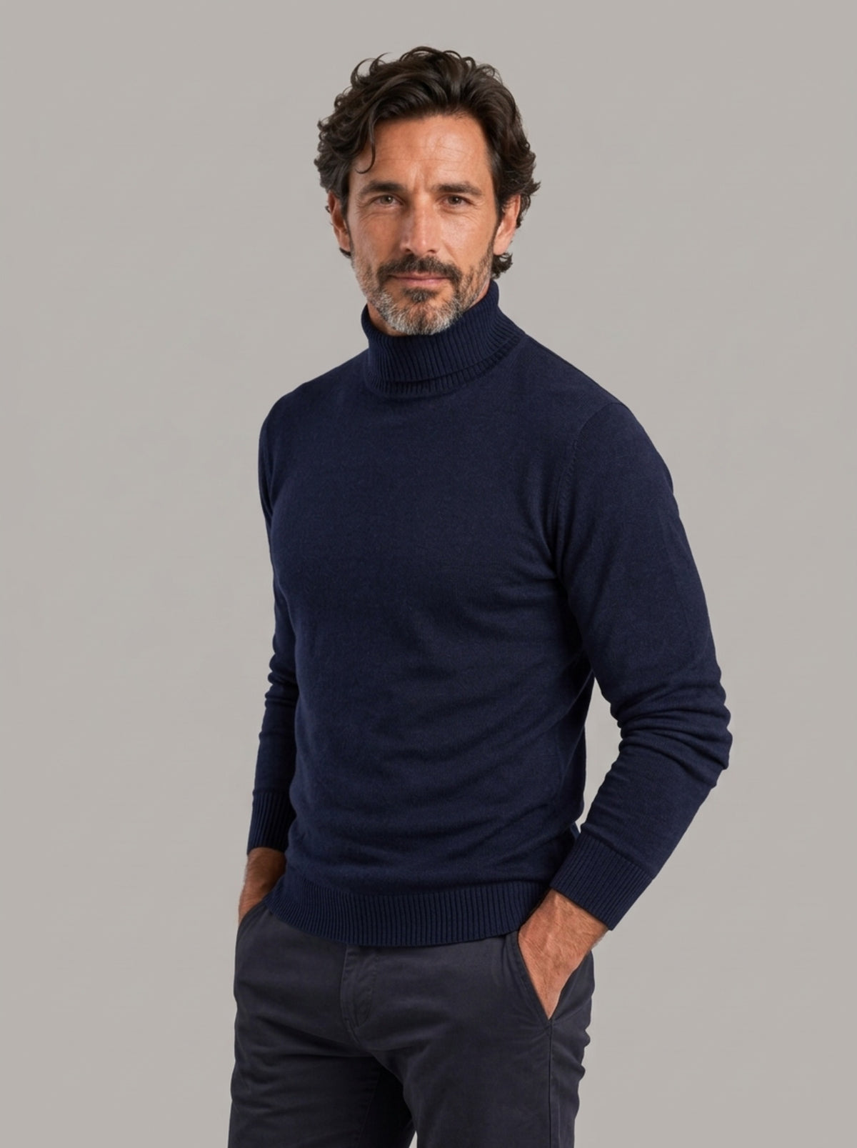 EMILIO - Jersey de cuello alto en punto fino y suave™