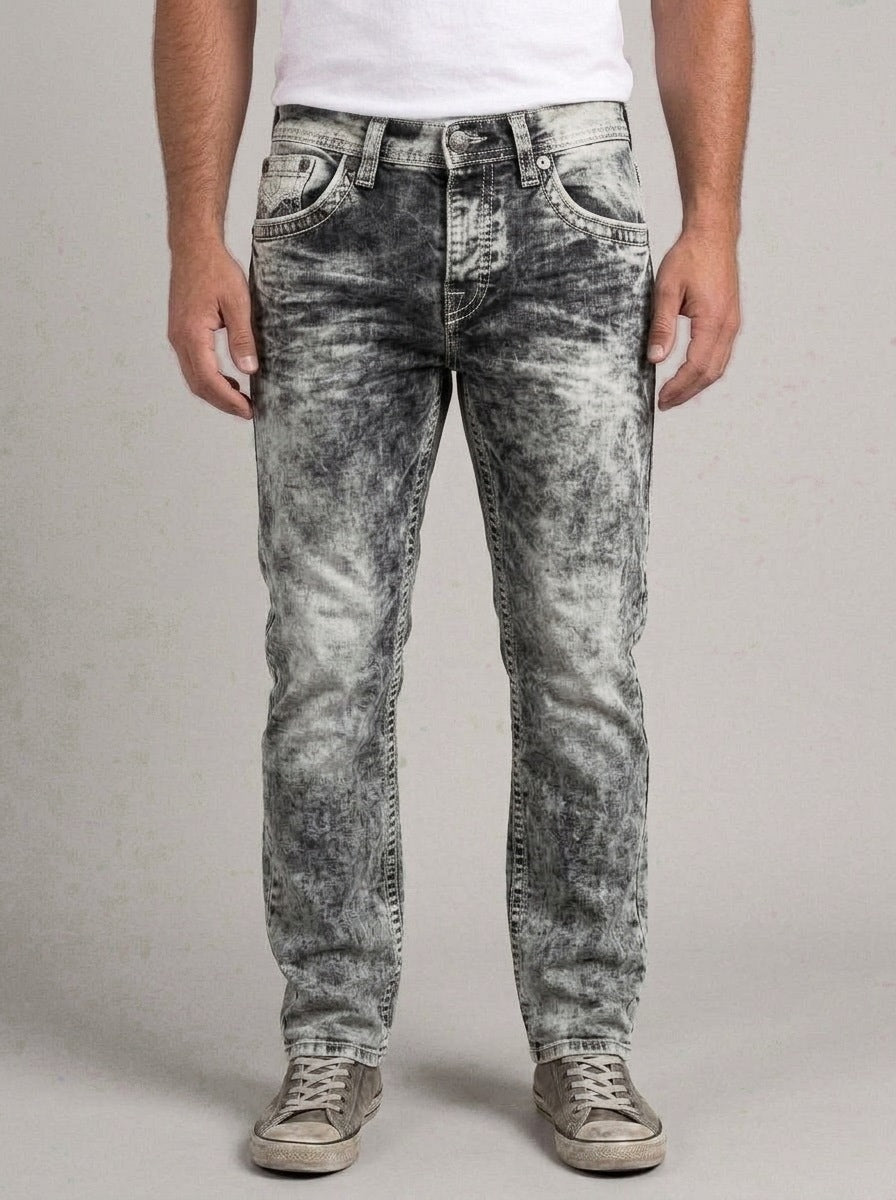 MIGUEL pantalones vaqueros elásticos - lado