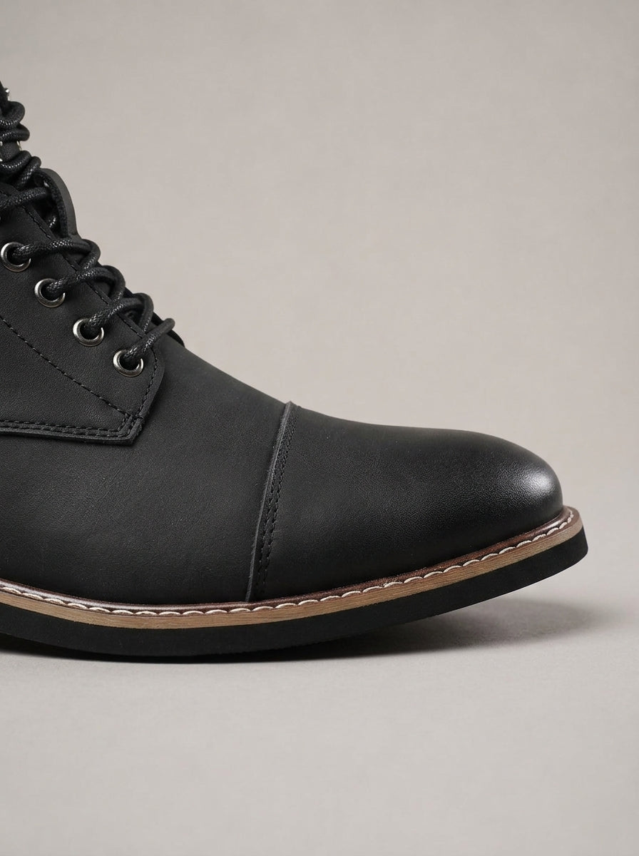 MIGUEL JUAN - Botines de piel con cordones