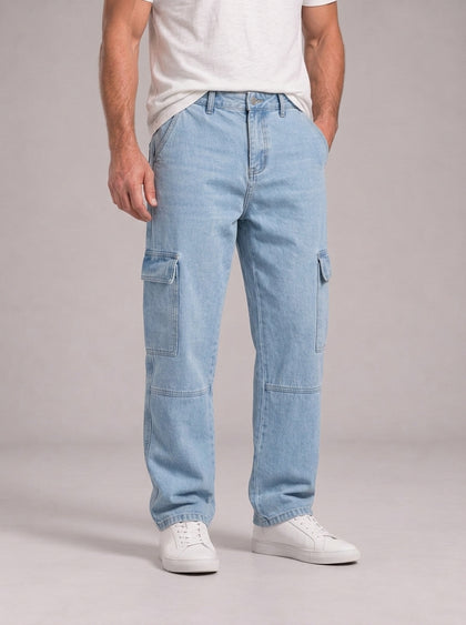 JOSU - Pantalón cargo denim™