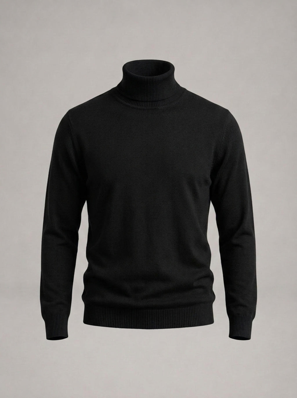 CECILIO jersey de punto con cuello alto - Negro