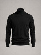 CECILIO jersey de punto con cuello alto - Negro