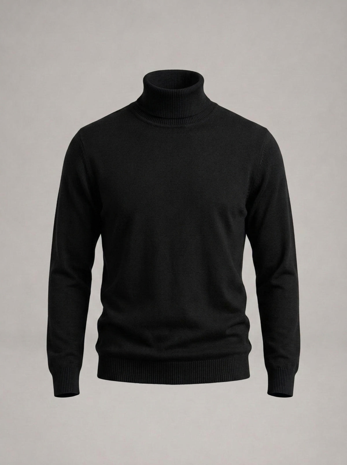 CECILIO jersey de punto con cuello alto - Negro
