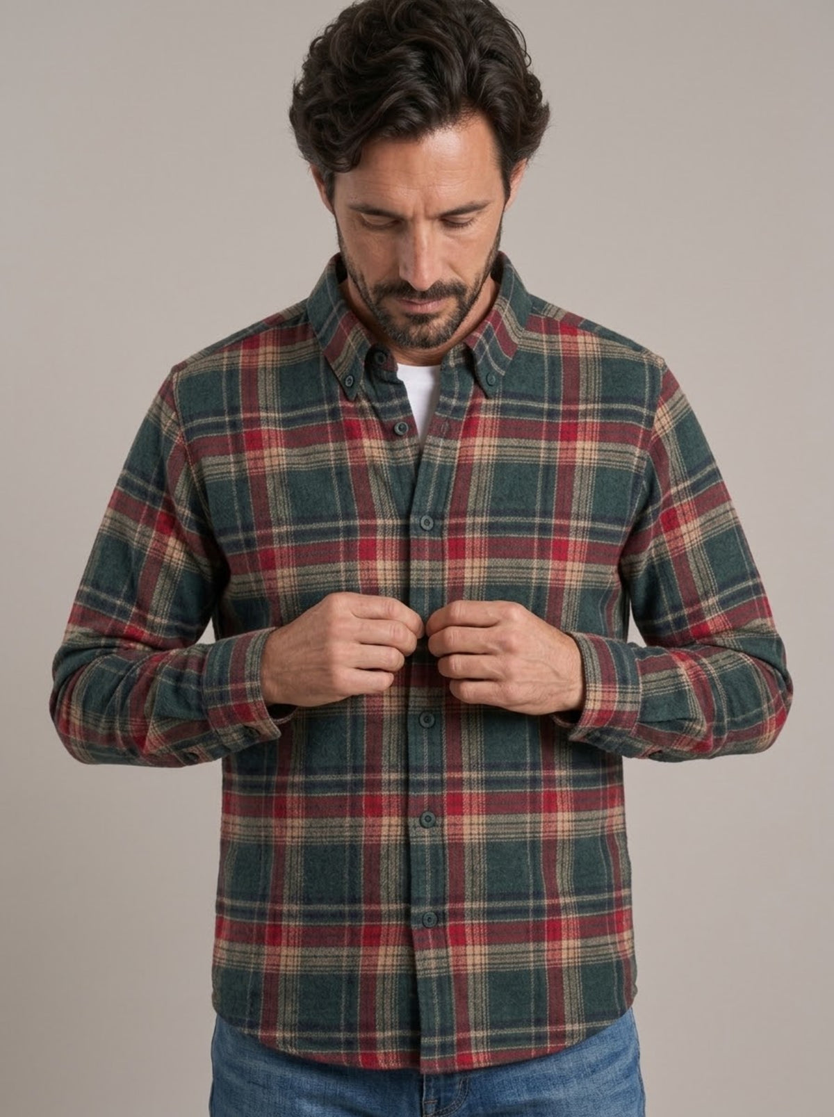 TXEMA - Sobrecamisa de franela de algodón™