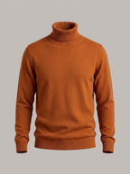 CECILIO jersey de punto con cuello alto - Naranja