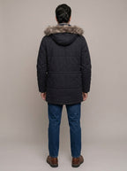 ALBERTO parka negro - espalda