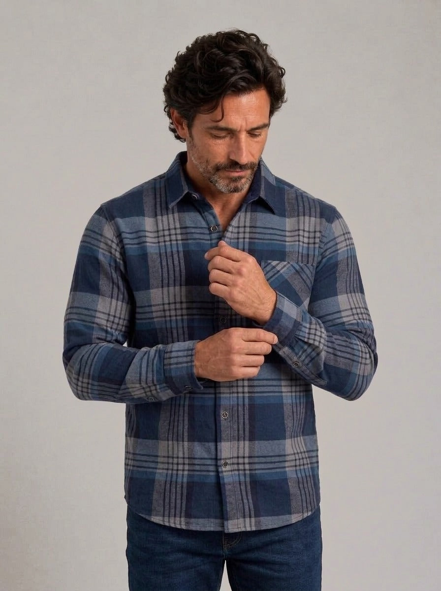 IÑAKI - Camisa de franela forrada