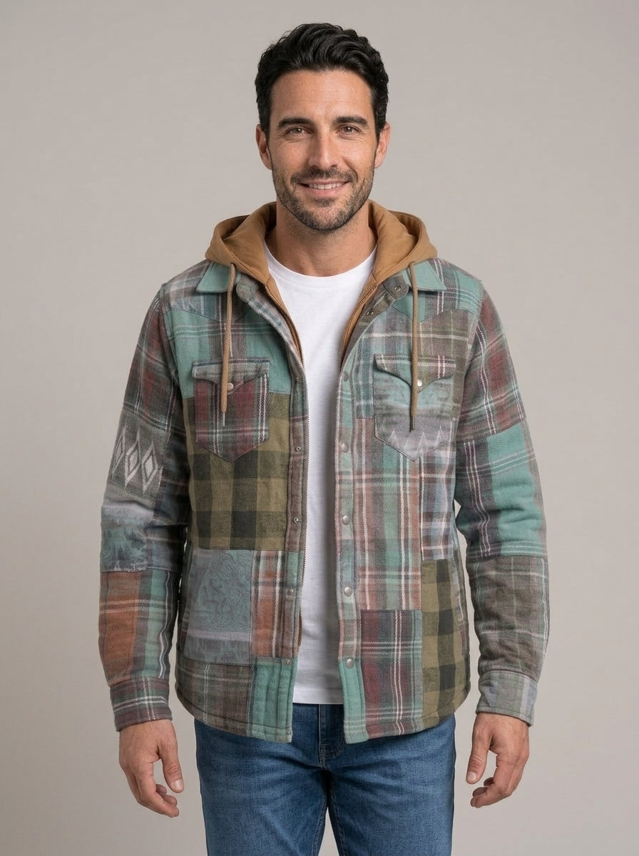 FÉLIX - Chaqueta acolchada de patchwork a cuadros™