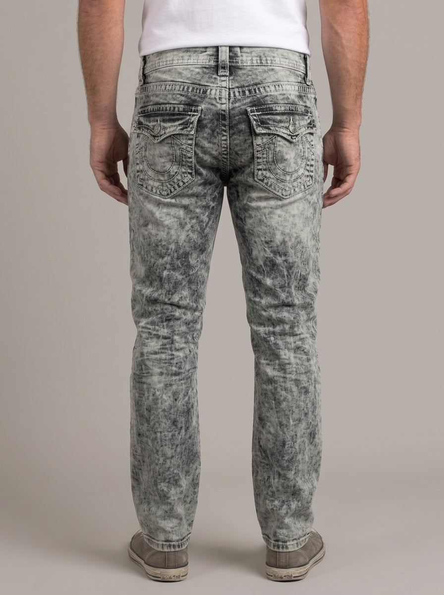 MIGUEL pantalones vaqueros elásticos - espalda
