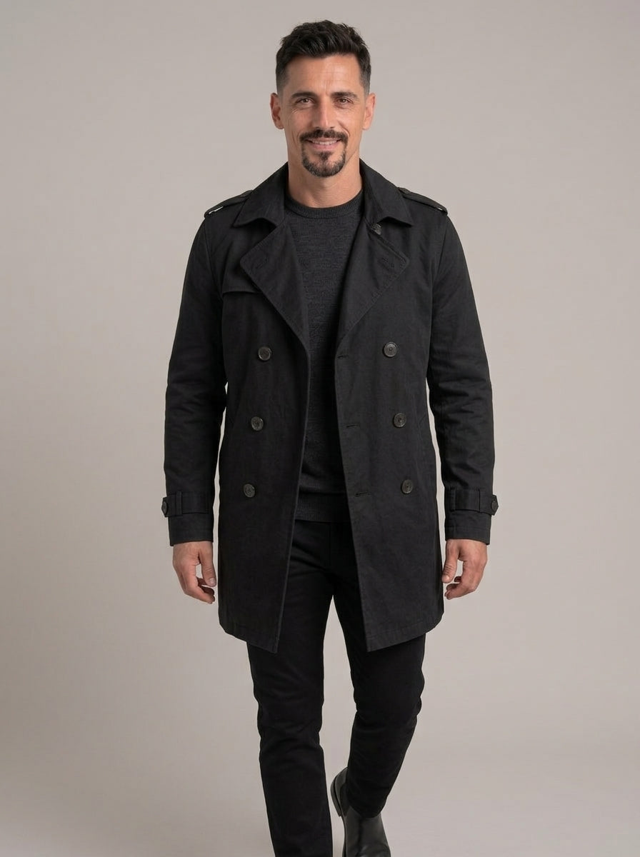 RICARDO - Gabardina tres cuartos cruzada™