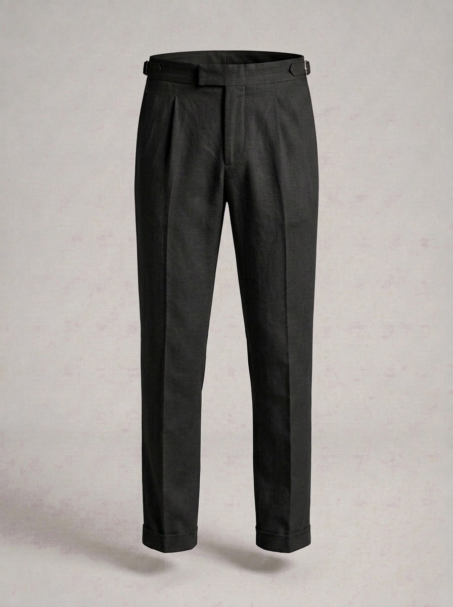 JEFF pantalones chinos vestir - Negro