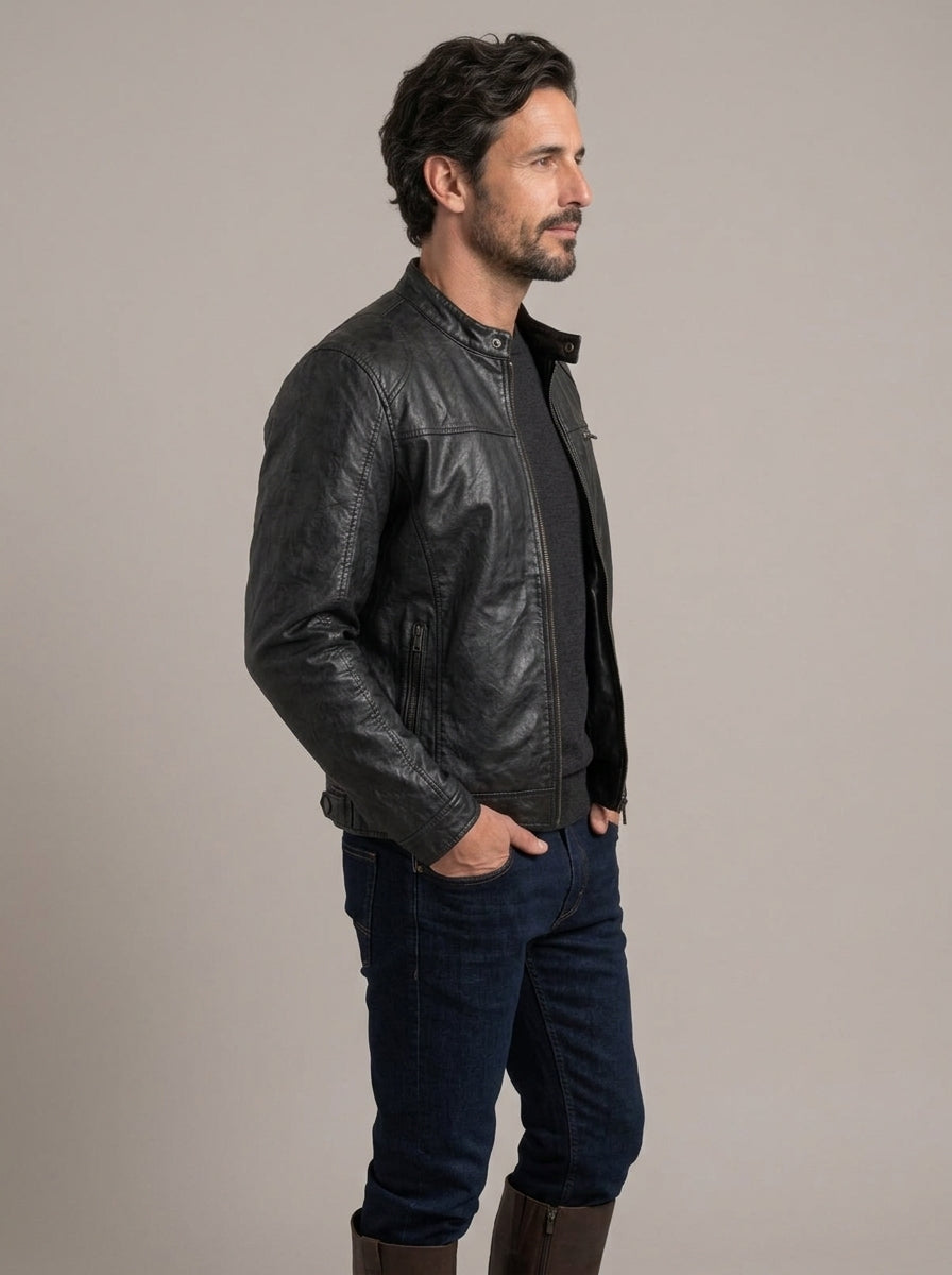 JAVIER negro - tres cuartos
