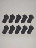 ALBER - Calcetines de algodón (pack de 10 pares) - Gris oscuro