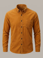 XABIER - Camisa de pana - Mostaza