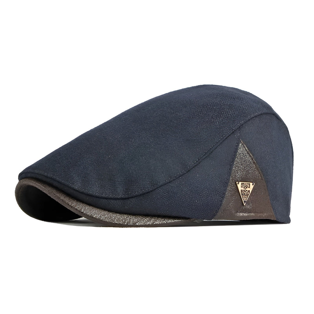 FRANCISCO - Gorra plana retro Azul Marino