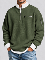 FERNANDO - Jersey con cuello elevado y media cremallera™