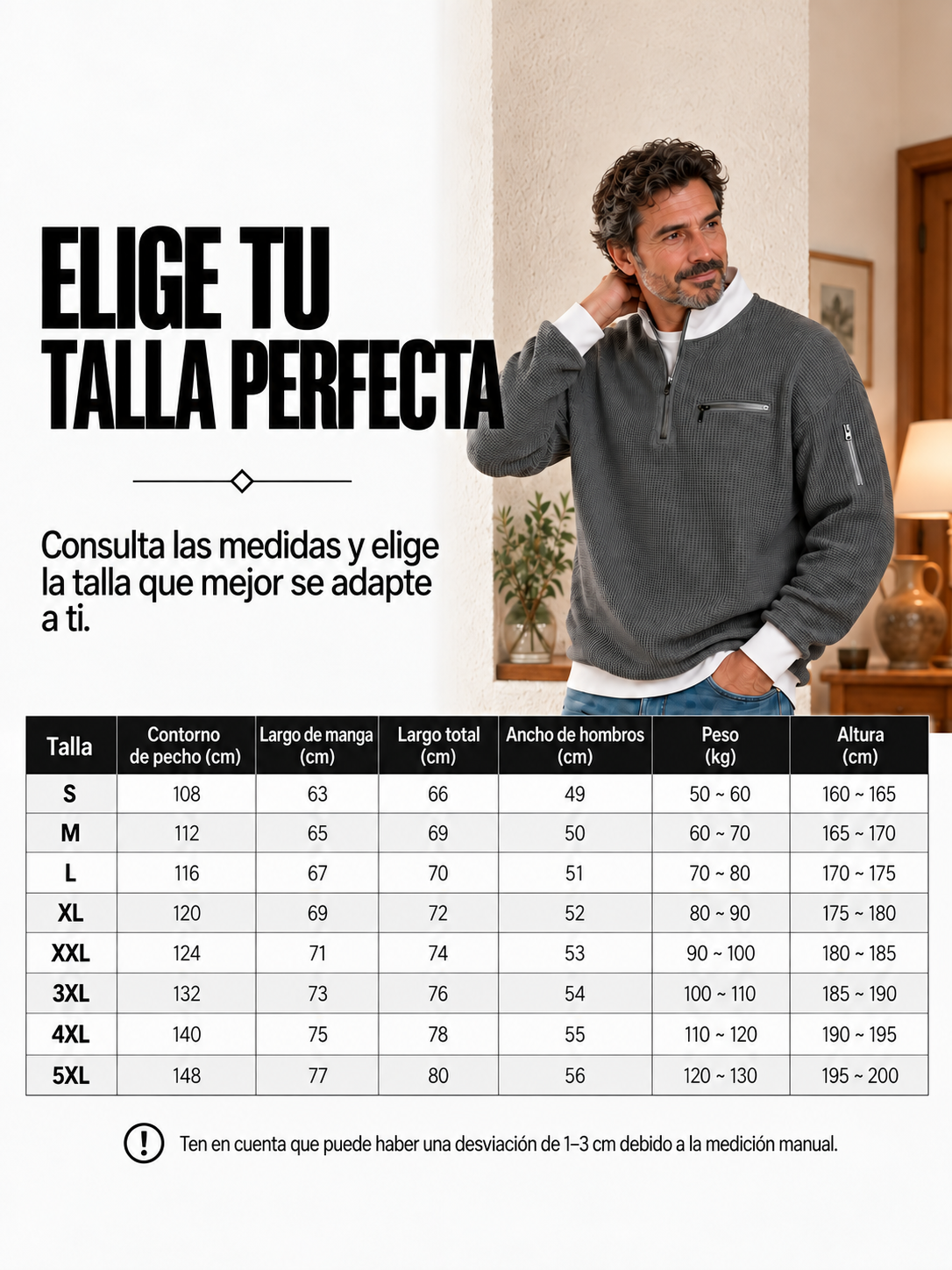 FERNANDO - Jersey con cuello elevado y media cremallera™