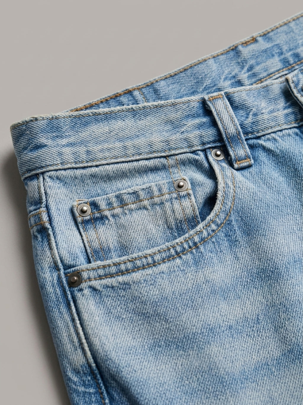 Kami - Pantalon denim baggy japonais