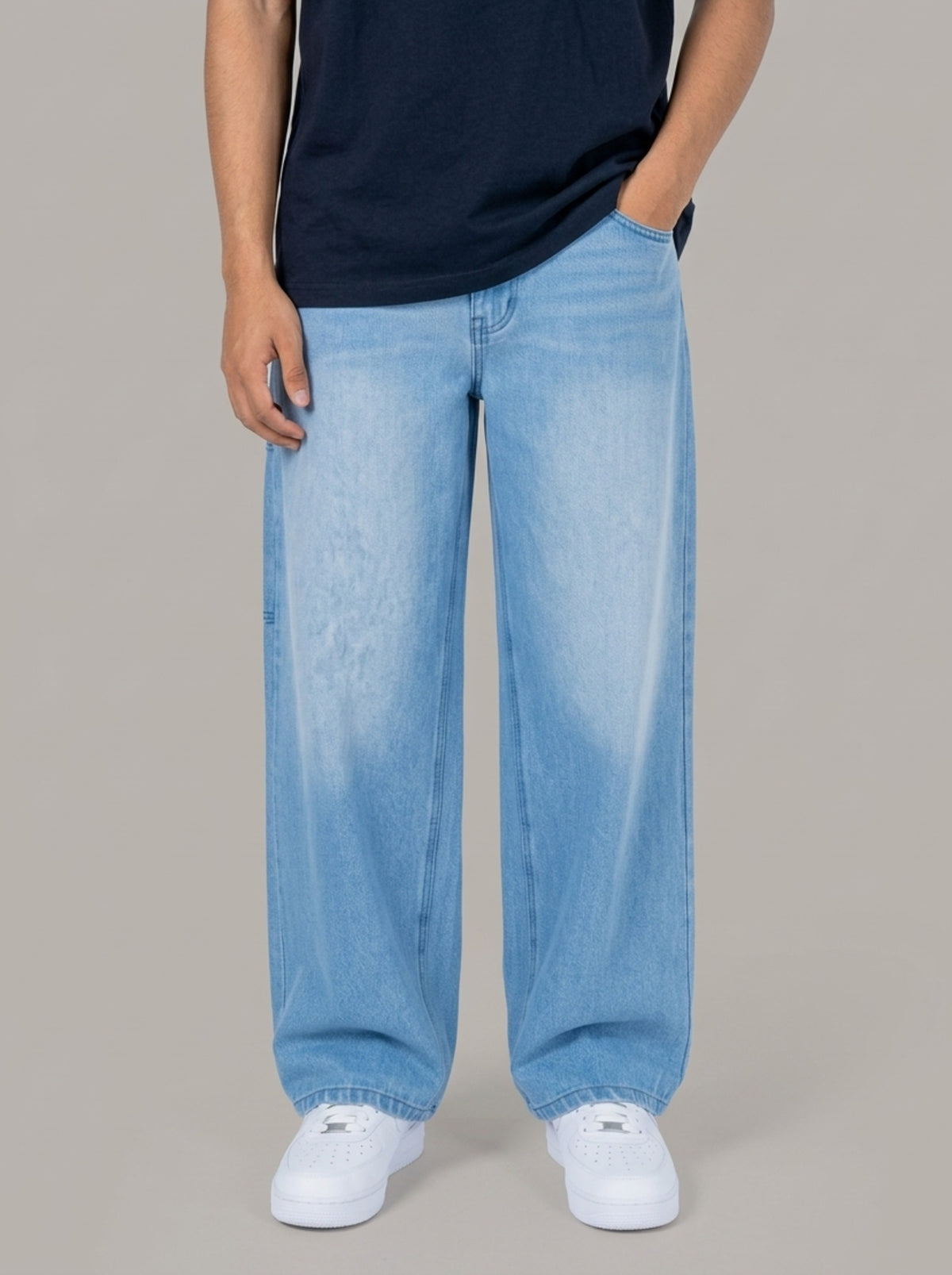 Kami - Pantalon denim baggy japonais