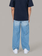 Kami - Pantalon denim baggy japonais