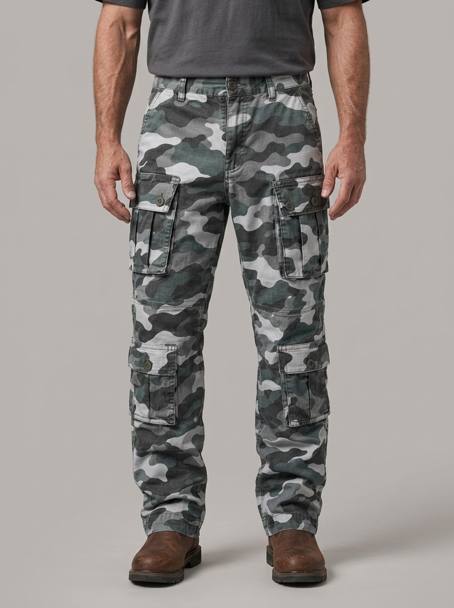 BERNARDO - Pantalón cargo holgado de tiro alto™