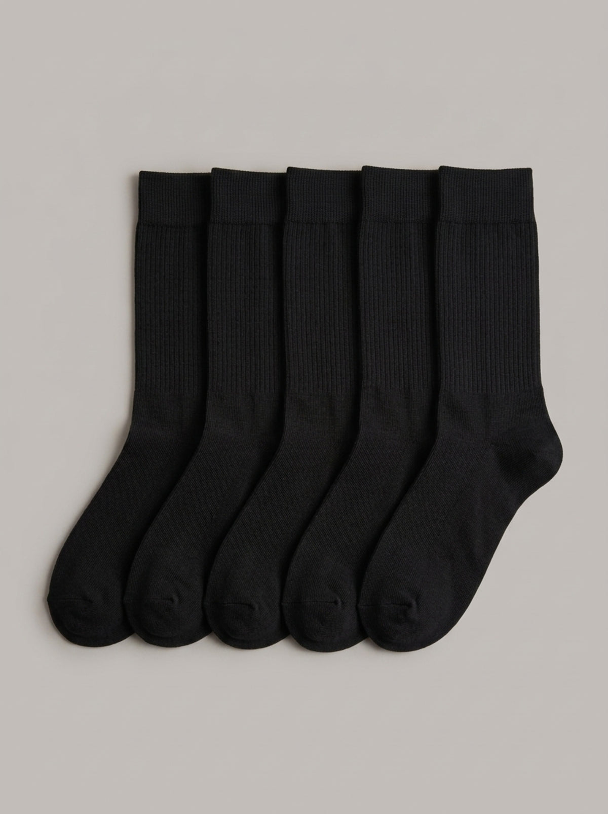 MIGUEL ANTONIO - Calcetines de algodón de colores (pack de 5 pares) - Negro