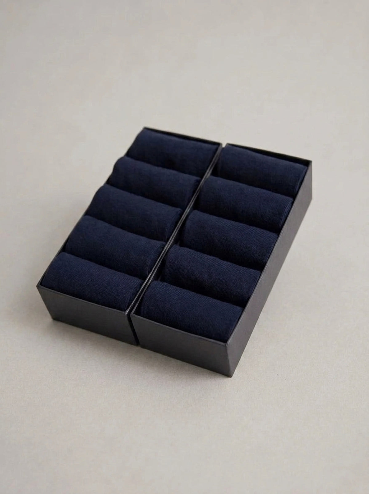 JUAN DOMINGO - Calcetines largos de algodón (pack de 10 pares) - Azul marino
