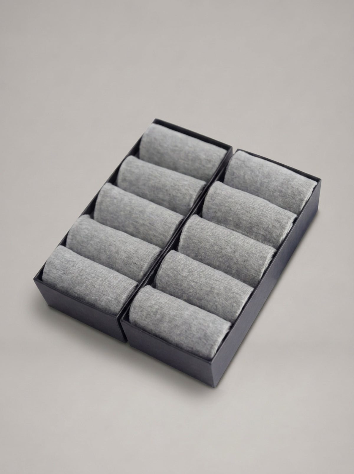 JUAN DOMINGO - Calcetines largos de algodón (pack de 10 pares) - Gris claro