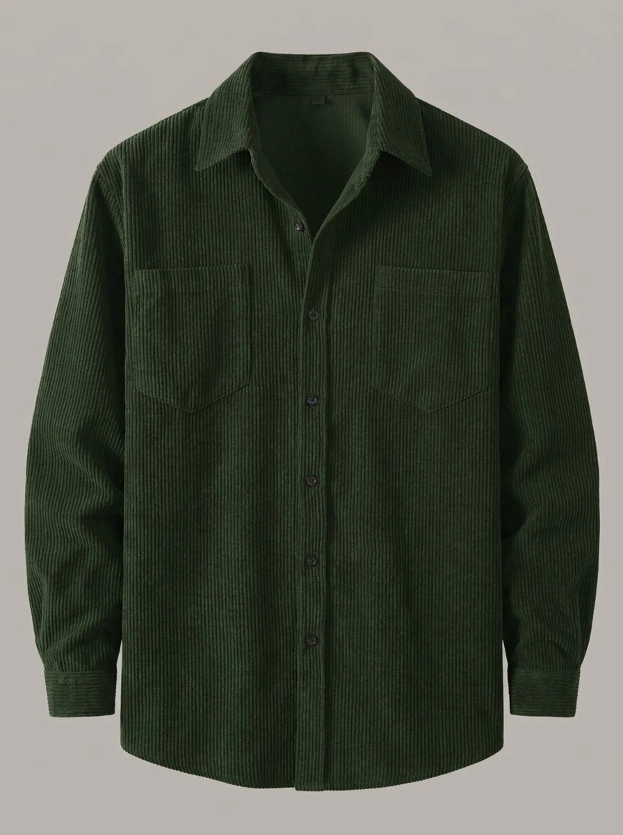JOSÉ MIGUEL - Camisa casual de algodón - Verde militar