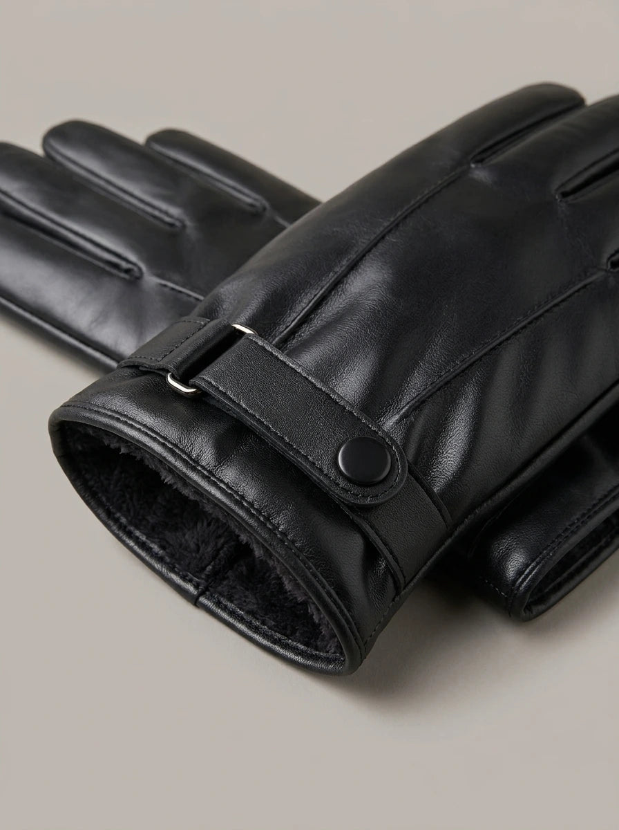 CARLOS ALBERTO guantes con forro grueso - detalle de cerca