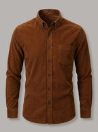 XABIER - Camisa de pana - Marrón tabaco