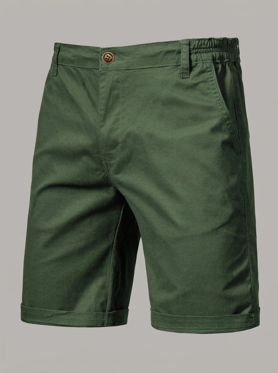 JOSÉ MARIANO - Bermuda chino de algodón - Verde militar