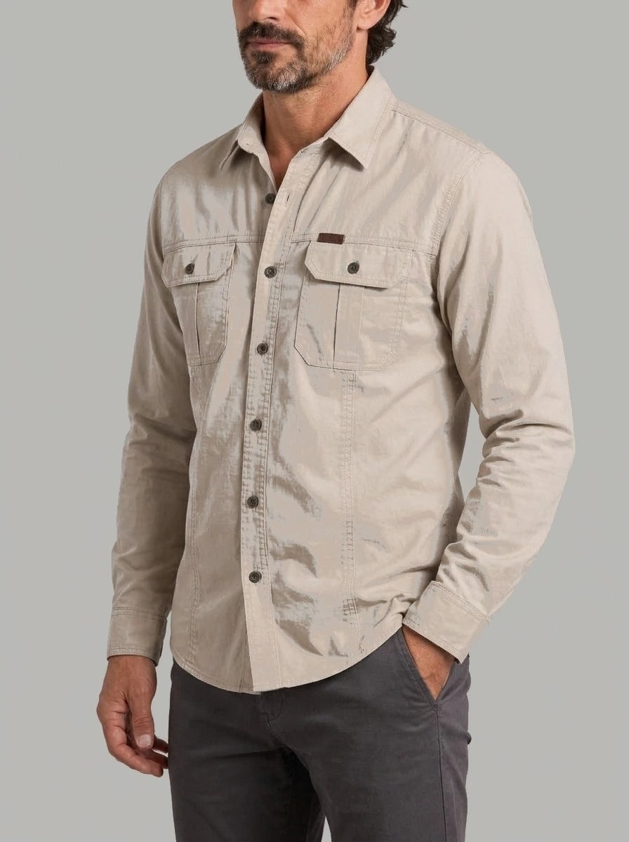 ANTONIO PEDRO - Camisa cargo de algodón
