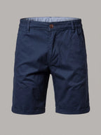JOSÉ MARIANO - Bermuda chino de algodón - Azul marino