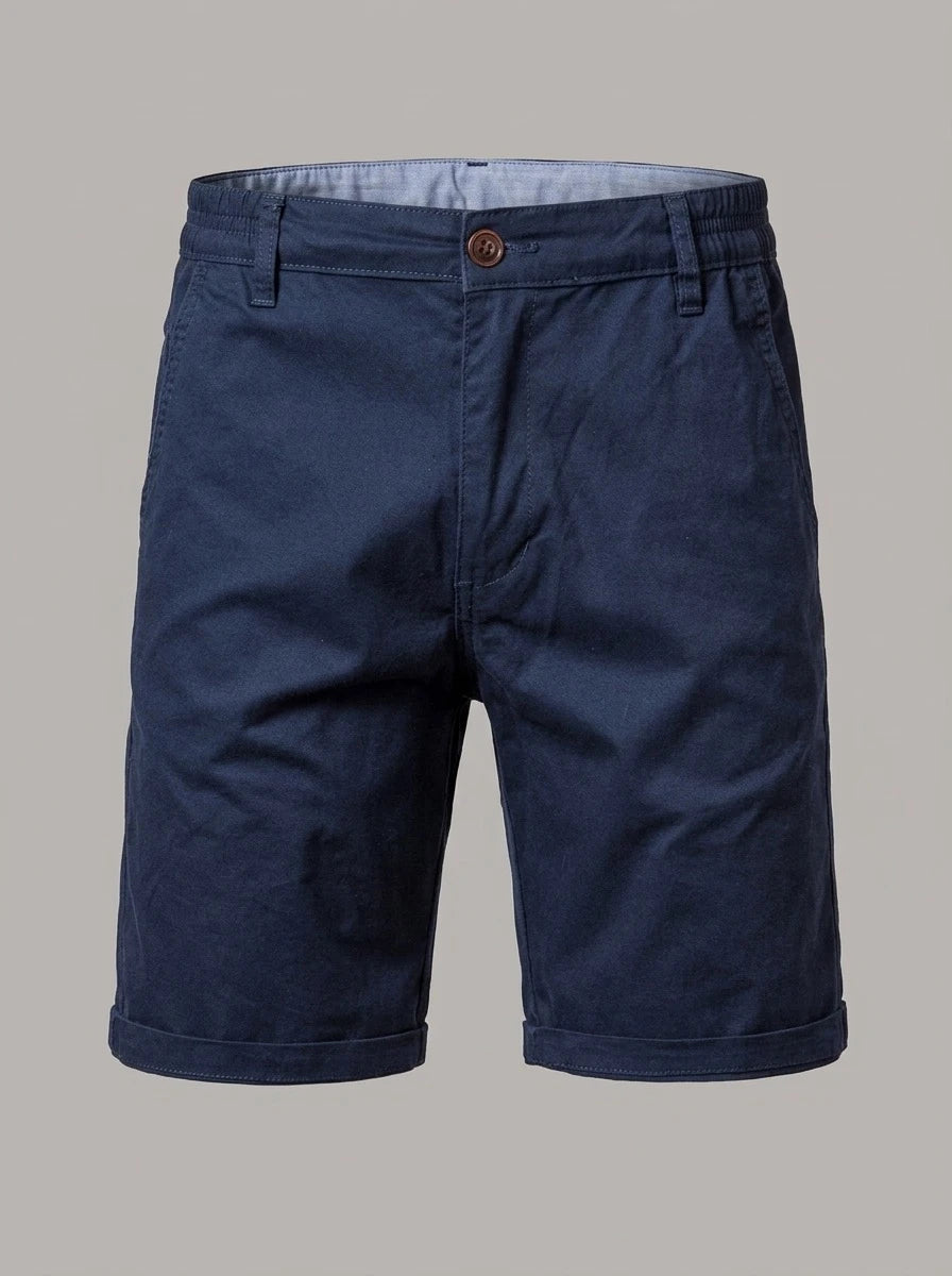 JOSÉ MARIANO - Bermuda chino de algodón - Azul marino