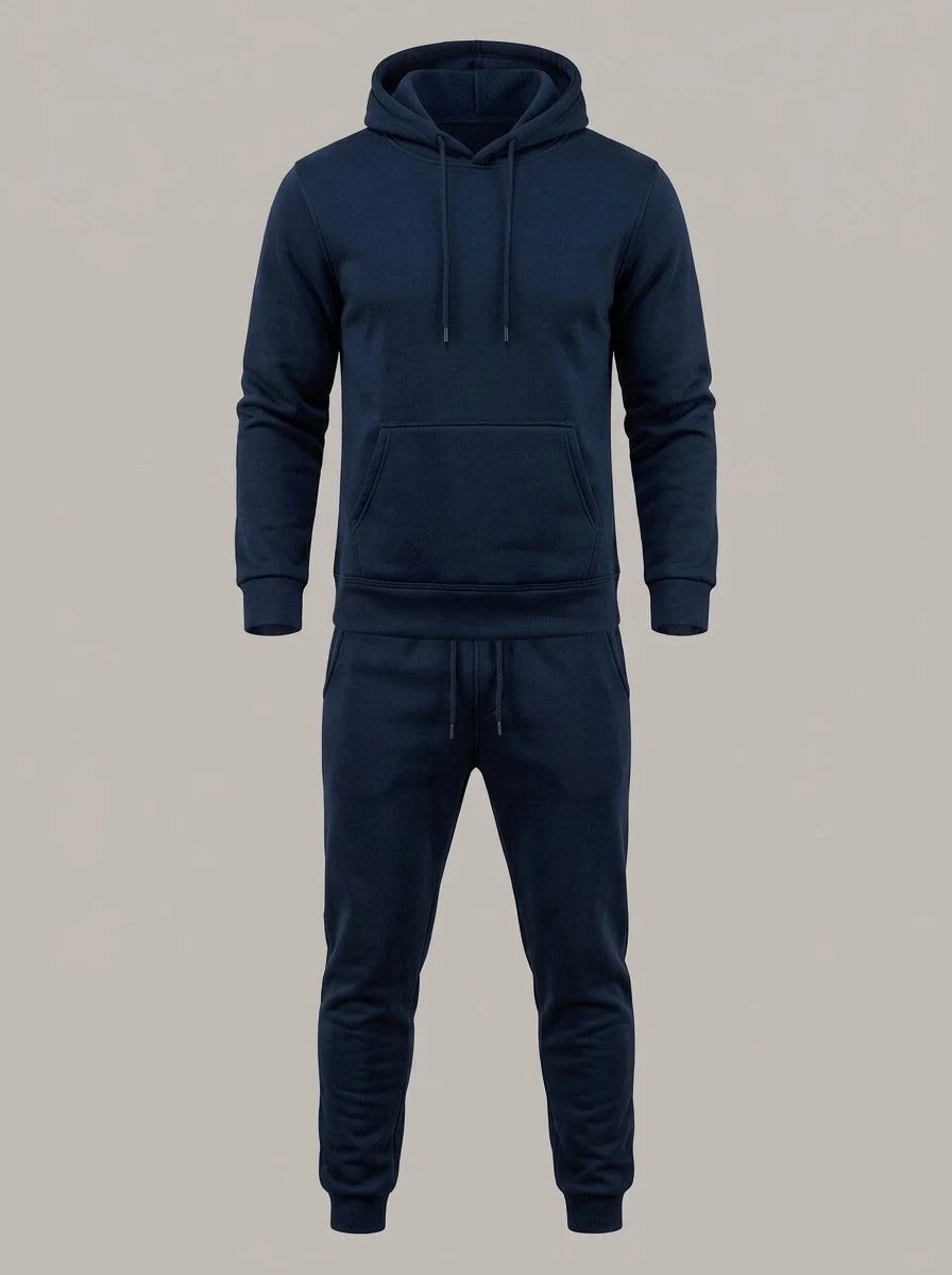 ÁNGEL ANTONIO - Chándal de sudadera con capucha - Azul marino