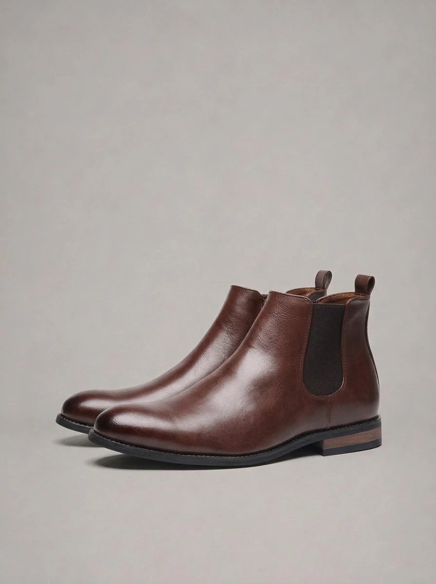 JOSÉ CRISTÓBAL botines Chelsea - color marrón oscuro