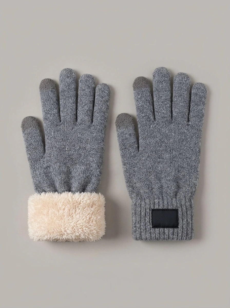 JUAN PABLO guantes de punto táctiles - color gris claro
