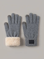 JUAN PABLO guantes de punto táctiles - color gris claro