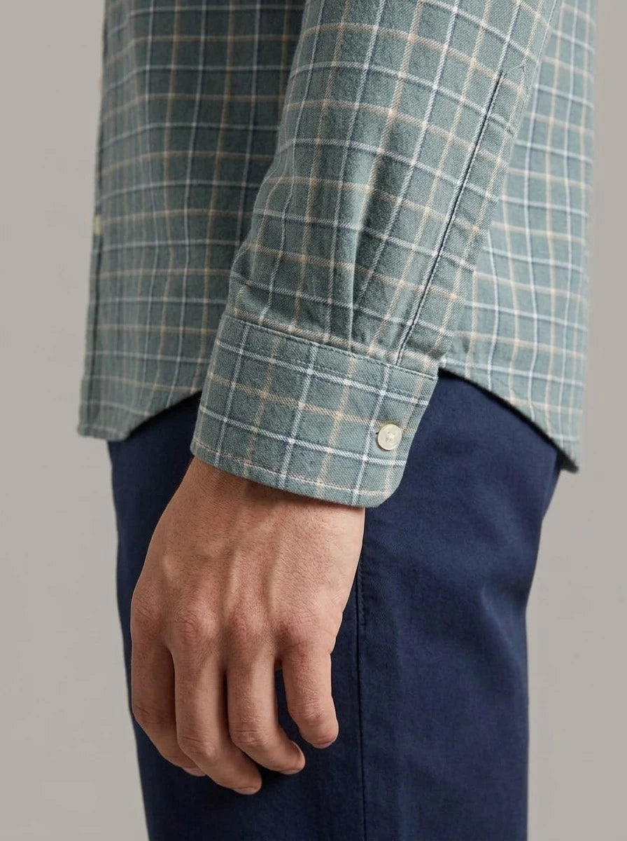 KOLDO - Camisa Oxford de cuadros