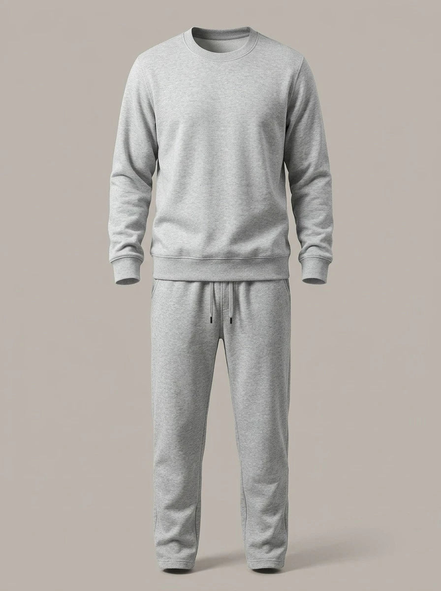FABIÁN - Conjunto de sudadera y pantalón - Gris claro
