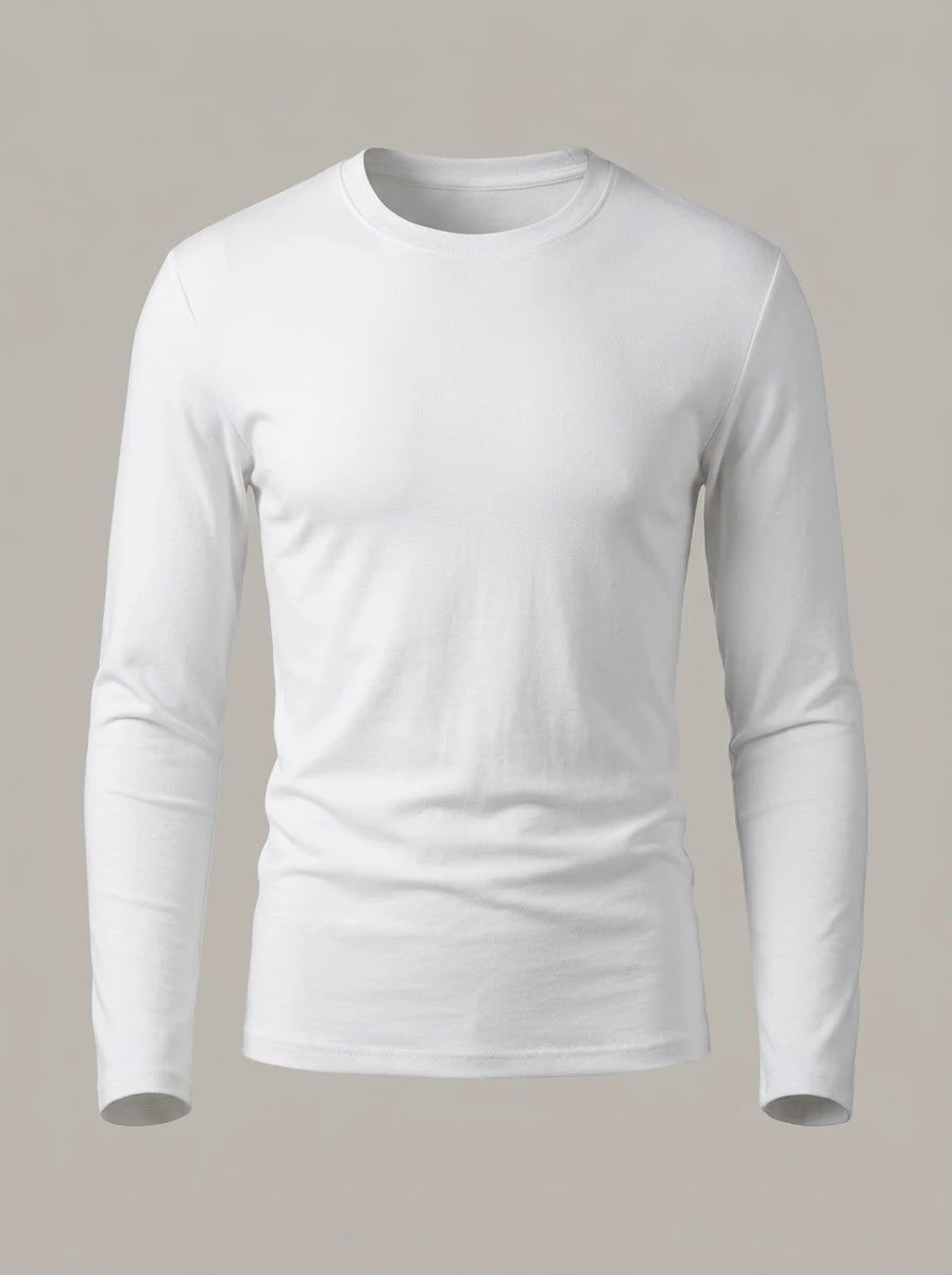 CLAUDIO - Camiseta interior de manga larga - Blanco