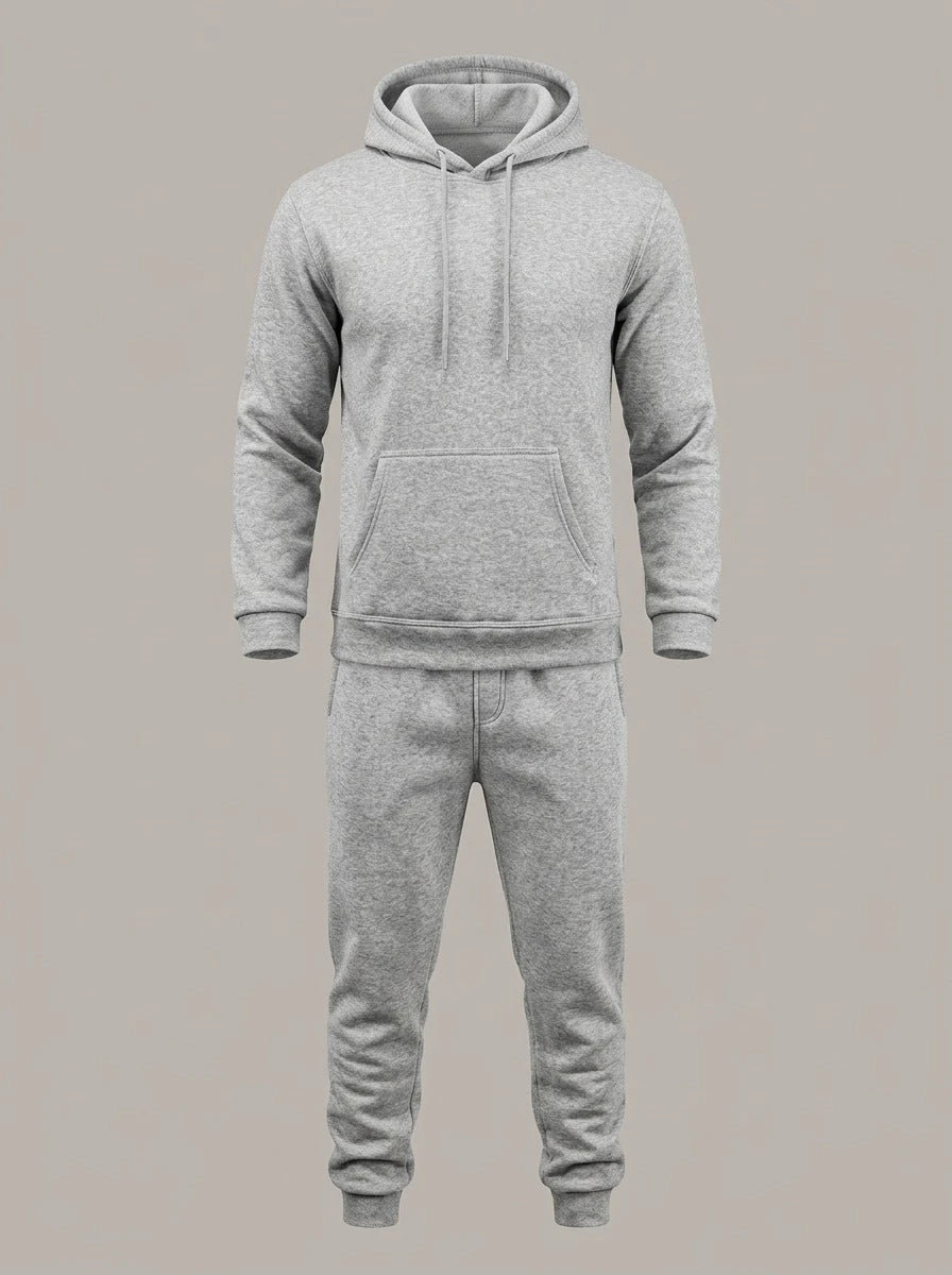 ÁNGEL ANTONIO - Chándal de sudadera con capucha - Gris claro