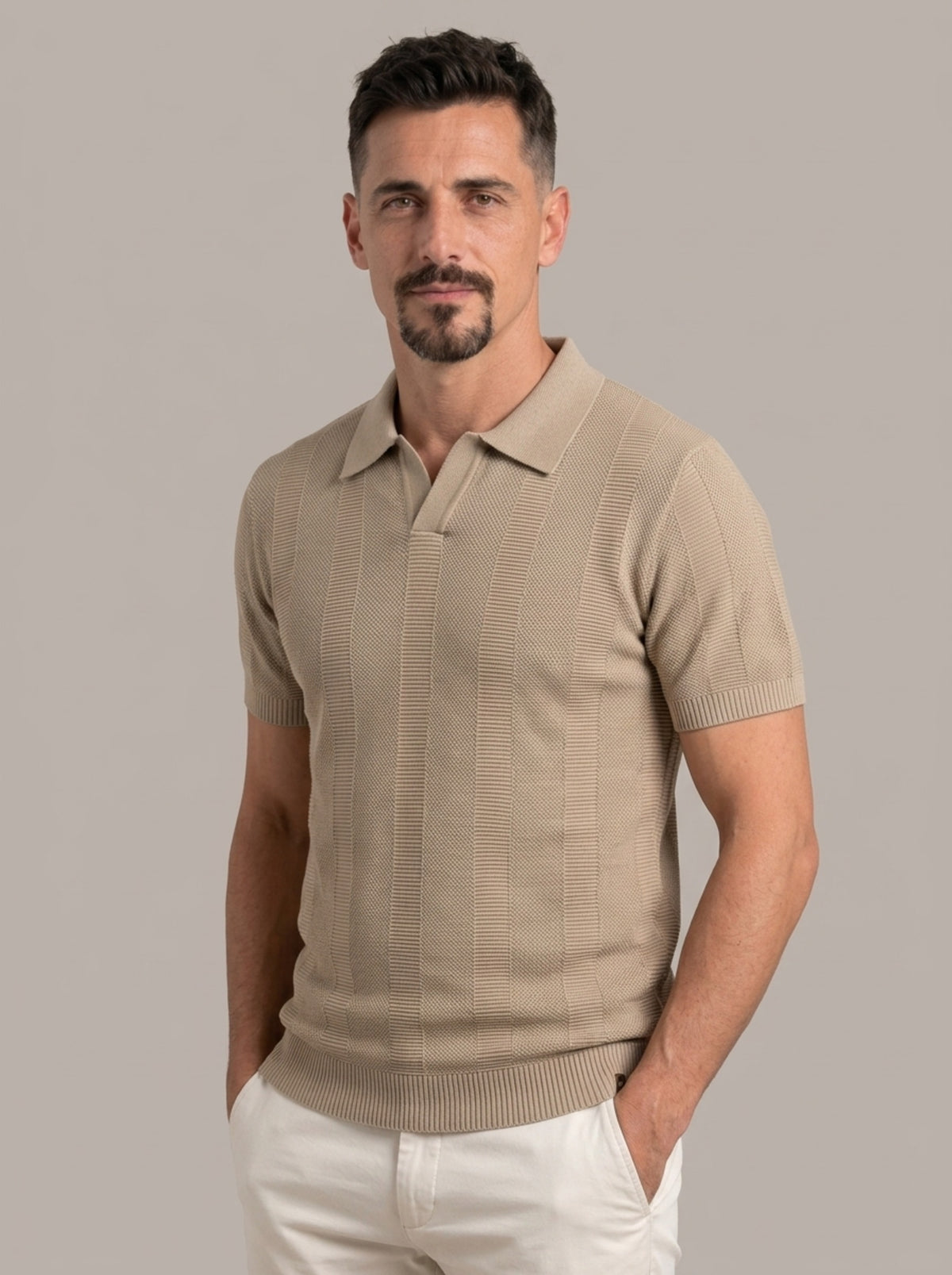 PELAYO - Polo acanalado estructurado™